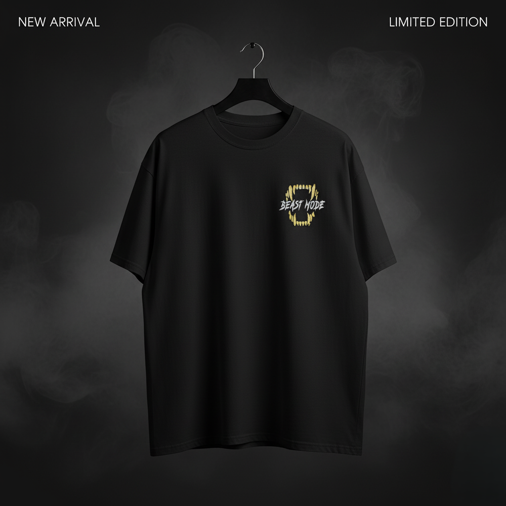 Beast Mode Dual Graphic Oversized Tee |