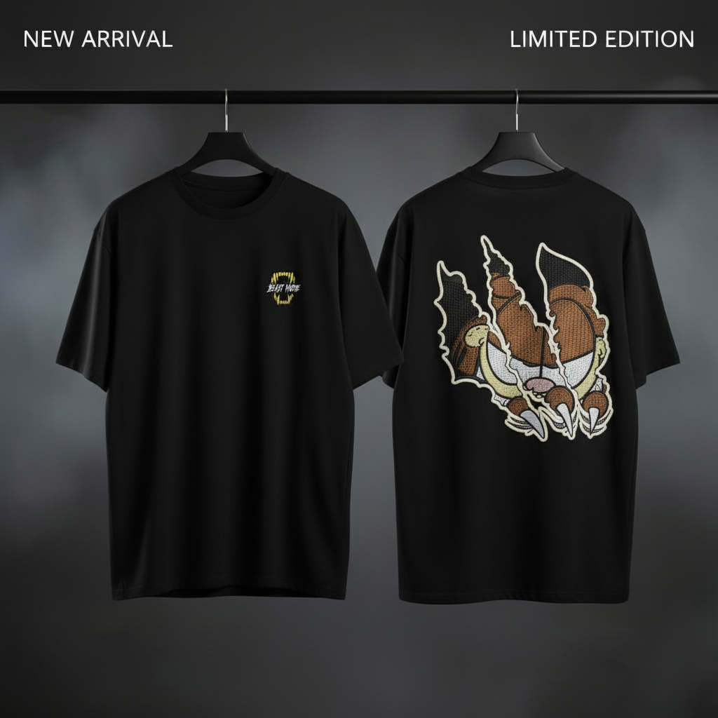 Beast Mode Dual Graphic Oversized Tee |