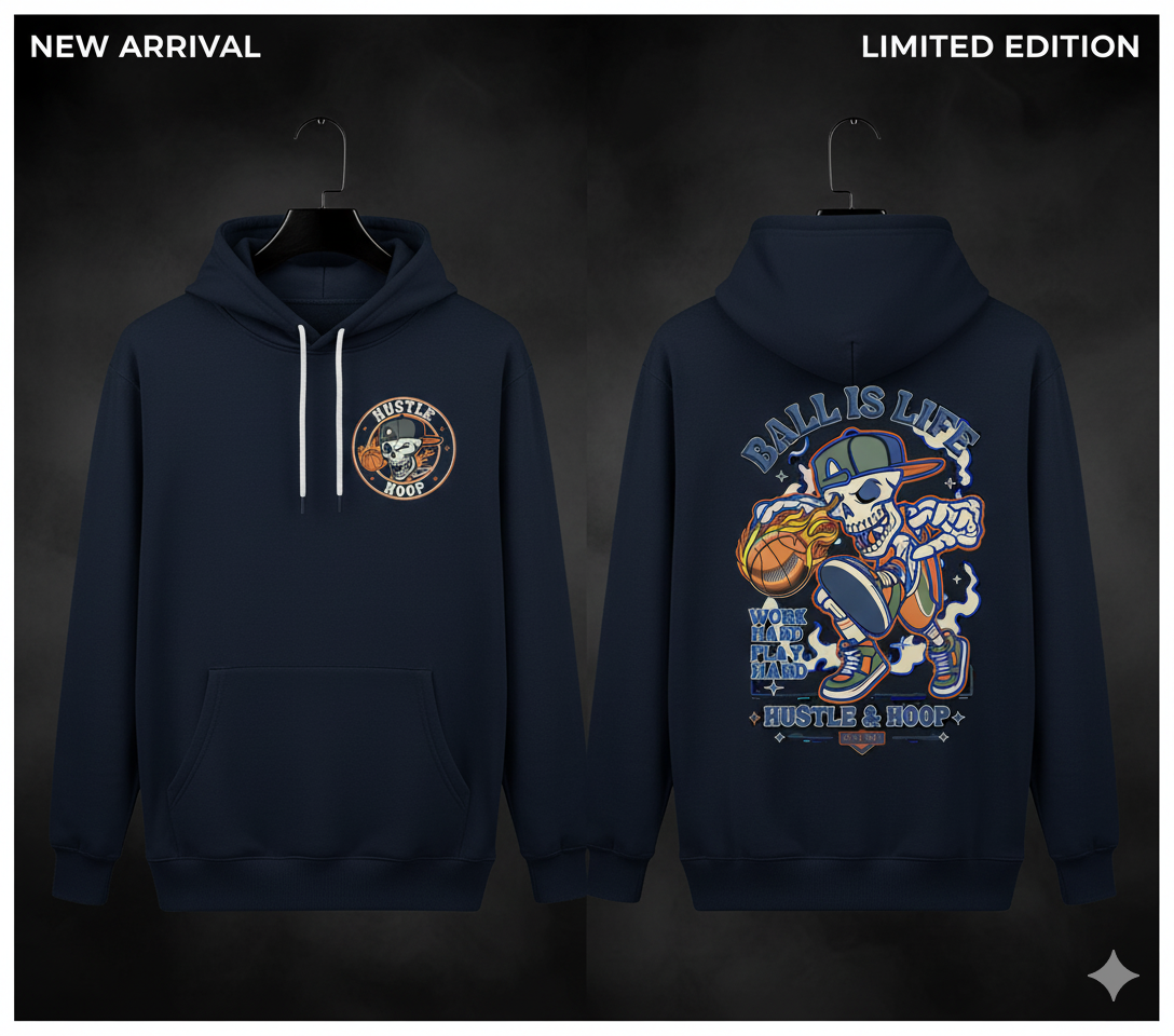Skeleton Baller Winter Hoodie | Ball Is Life Edition