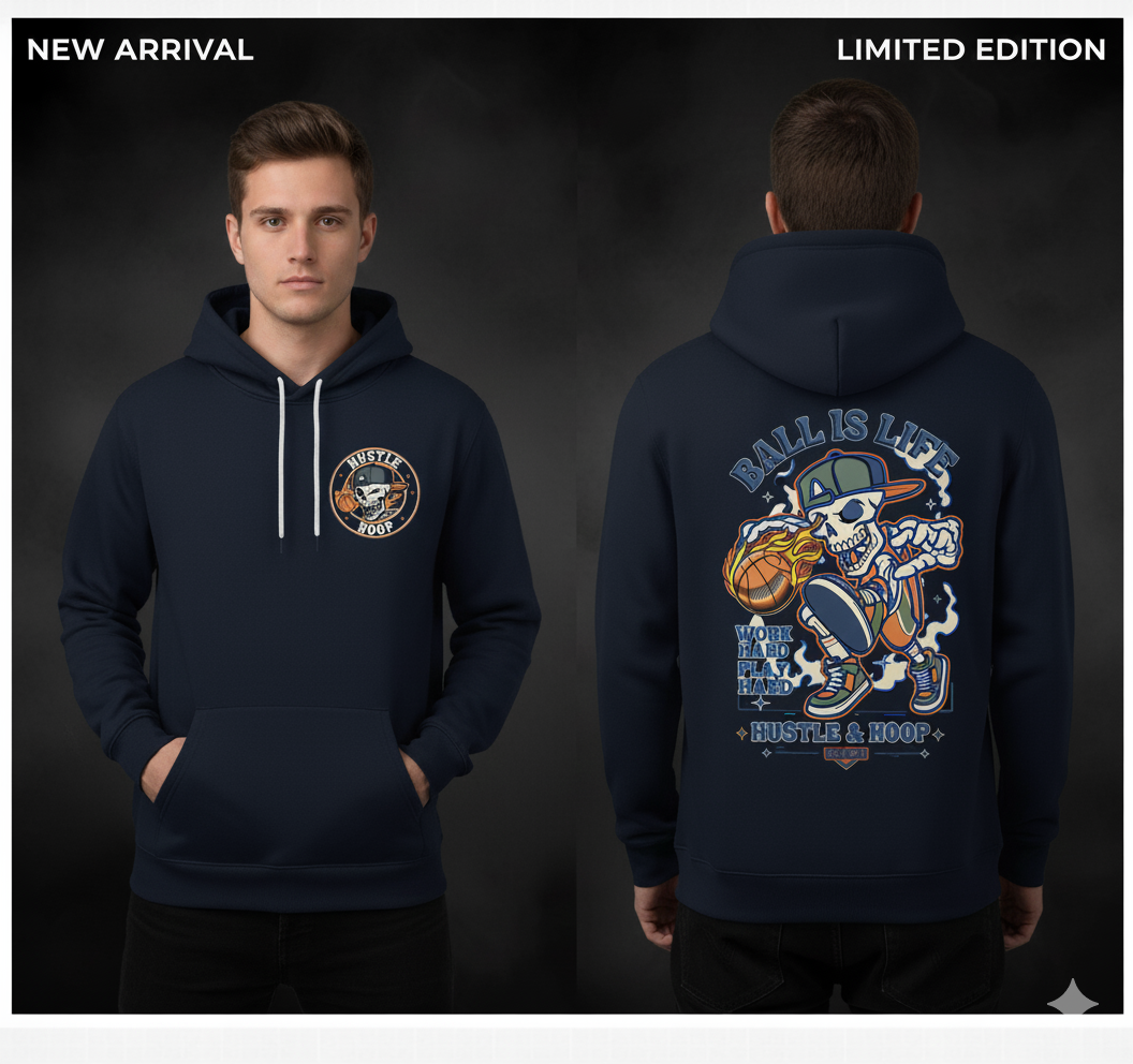 Skeleton Baller Winter Hoodie | Ball Is Life Edition