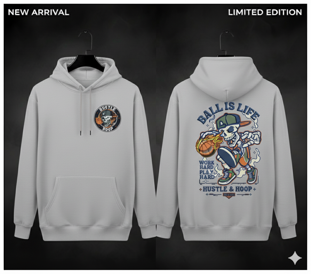 Skeleton Baller Winter Hoodie | Ball Is Life Edition