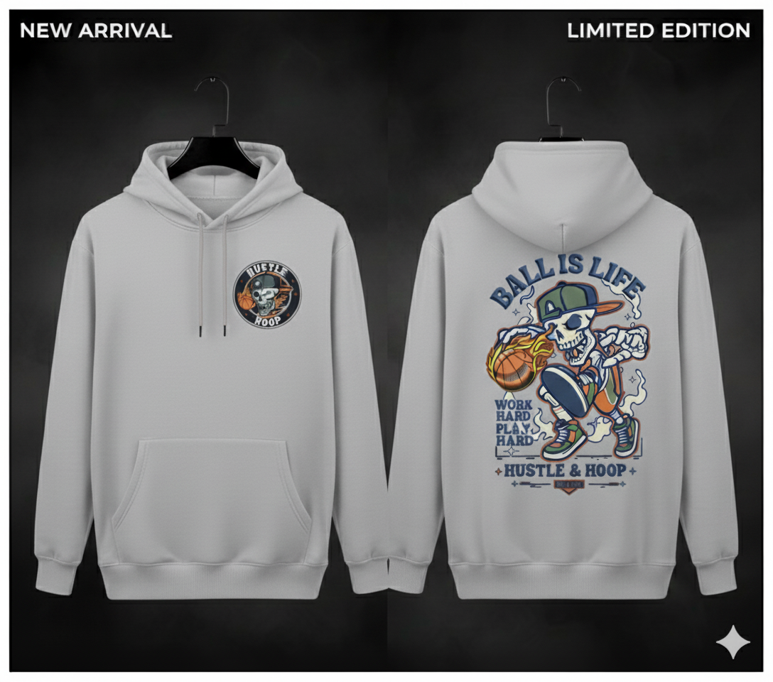 Skeleton Baller Winter Hoodie | Ball Is Life Edition