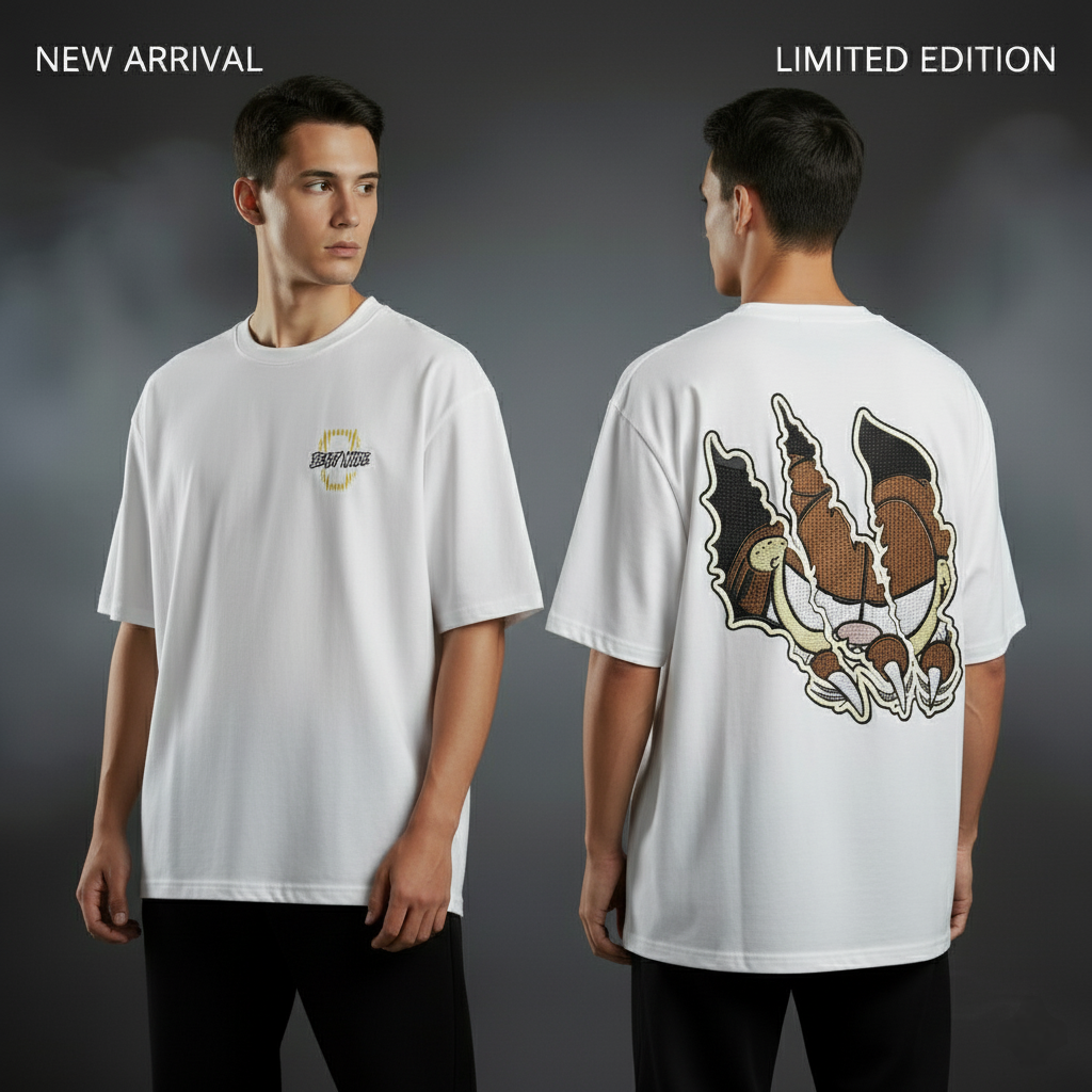 Beast Mode Dual Graphic Oversized Tee |