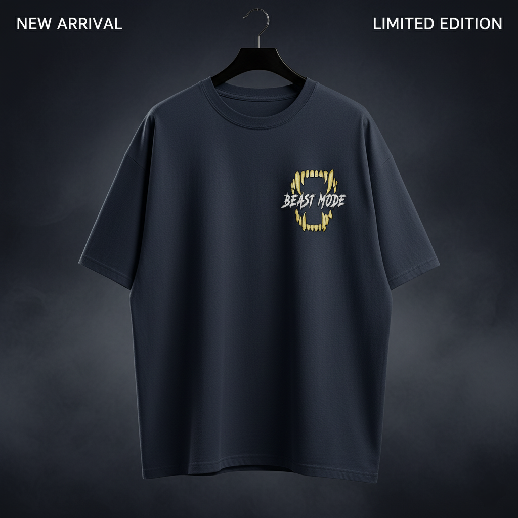 Beast Mode Dual Graphic Oversized Tee |